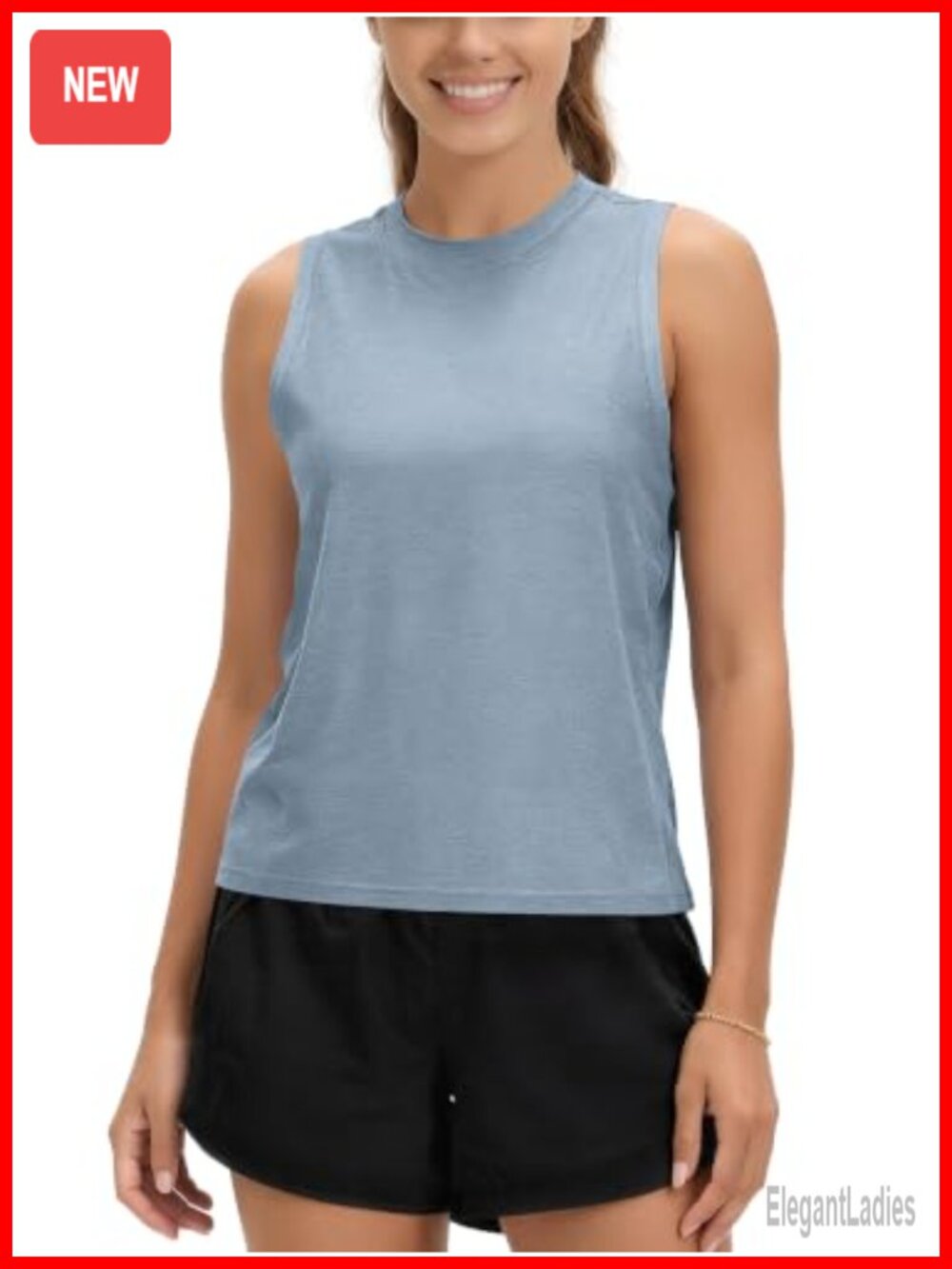 Women's Performance Tank Ultra Soft Sleeveless Crew Neck Pullover Top
